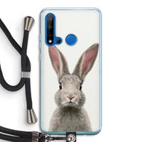 CaseCompany Daisy: Huawei P20 Lite (2019) Transparant Hoesje met koord