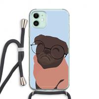 CaseCompany Ludo: iPhone 11 Transparant Hoesje met koord