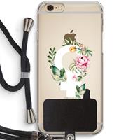 CaseCompany Venus: iPhone 6 / 6S Transparant Hoesje met koord