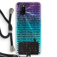 CaseCompany Crazy shapes: Oppo A92 Transparant Hoesje met koord