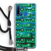 CaseCompany Crocs: Huawei P20 Lite (2019) Transparant Hoesje met koord