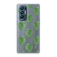 CaseCompany Monstera leaves: Oppo Find X3 Neo Transparant Hoesje