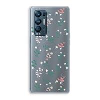 CaseCompany Small white flowers: Oppo Find X3 Neo Transparant Hoesje