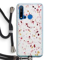 CaseCompany Terrazzo N°9: Huawei P20 Lite (2019) Transparant Hoesje met koord