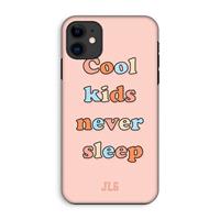 CaseCompany Cool Kids Never Sleep: iPhone 11 Tough Case