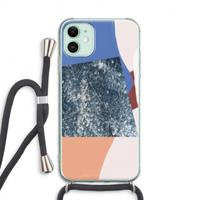 CaseCompany Billy: iPhone 11 Transparant Hoesje met koord