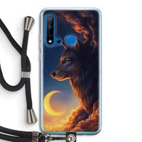 CaseCompany Night Guardian: Huawei P20 Lite (2019) Transparant Hoesje met koord