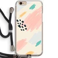 CaseCompany Sunday Chillings: iPhone 6 / 6S Transparant Hoesje met koord