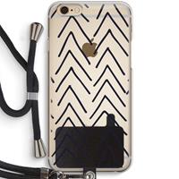 CaseCompany Marrakech Arrows: iPhone 6 / 6S Transparant Hoesje met koord