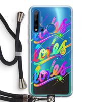 CaseCompany Loves: Huawei P20 Lite (2019) Transparant Hoesje met koord