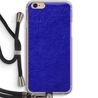 CaseCompany Majorelle Blue: iPhone 6 / 6S Transparant Hoesje met koord