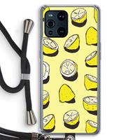 CaseCompany When Life Gives You Lemons...: Oppo Find X3 Transparant Hoesje met koord