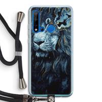 CaseCompany Darkness Lion: Huawei P20 Lite (2019) Transparant Hoesje met koord