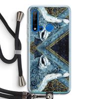 CaseCompany Golden Fox: Huawei P20 Lite (2019) Transparant Hoesje met koord