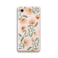 CaseCompany Peachy flowers: Google Pixel 3 XL Transparant Hoesje
