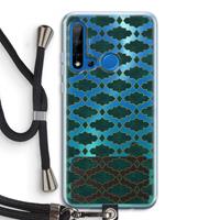 CaseCompany Moroccan tiles: Huawei P20 Lite (2019) Transparant Hoesje met koord