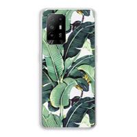CaseCompany Bananenbladeren: Oppo A95 5G Transparant Hoesje