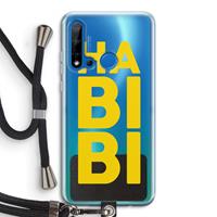 CaseCompany Habibi Majorelle : Huawei P20 Lite (2019) Transparant Hoesje met koord