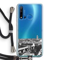 CaseCompany Marrakech Skyline : Huawei P20 Lite (2019) Transparant Hoesje met koord