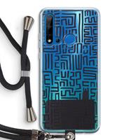 CaseCompany Moroccan Print: Huawei P20 Lite (2019) Transparant Hoesje met koord