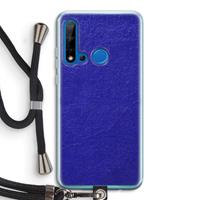 CaseCompany Majorelle Blue: Huawei P20 Lite (2019) Transparant Hoesje met koord