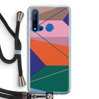 CaseCompany Gestalte 1: Huawei P20 Lite (2019) Transparant Hoesje met koord