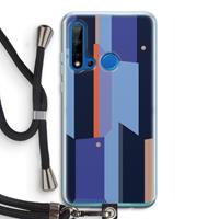 CaseCompany Gestalte 3: Huawei P20 Lite (2019) Transparant Hoesje met koord