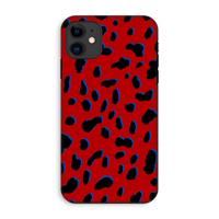 CaseCompany Red Leopard: iPhone 11 Tough Case