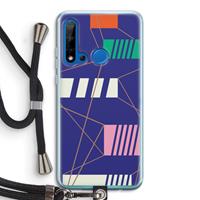 CaseCompany Gestalte 5: Huawei P20 Lite (2019) Transparant Hoesje met koord