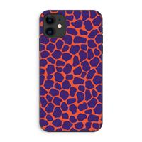 CaseCompany Purple Giraffe: iPhone 11 Tough Case