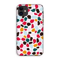 CaseCompany Colored Giraffe: iPhone 11 Tough Case