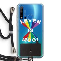 CaseCompany Het Leven Is Mooi: Huawei P20 Lite (2019) Transparant Hoesje met koord