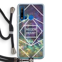 CaseCompany Negenduust ruimte: Huawei P20 Lite (2019) Transparant Hoesje met koord