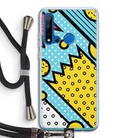 CaseCompany Pop Art #1: Huawei P20 Lite (2019) Transparant Hoesje met koord