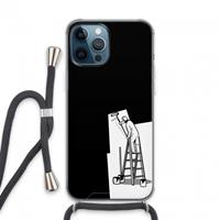 CaseCompany Musketon Painter: iPhone 13 Pro Max Transparant Hoesje met koord