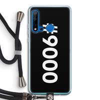 CaseCompany 9000: Huawei P20 Lite (2019) Transparant Hoesje met koord