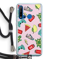 CaseCompany Things Jamie Loves: Huawei P20 Lite (2019) Transparant Hoesje met koord