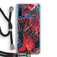 CaseCompany Endless Descent: Huawei P20 Lite (2019) Transparant Hoesje met koord