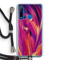 CaseCompany Phoenix: Huawei P20 Lite (2019) Transparant Hoesje met koord