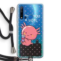 CaseCompany Love You A Lotl: Huawei P20 Lite (2019) Transparant Hoesje met koord