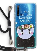 CaseCompany I'm A Hopeless Ramen-Tic For You: Huawei P20 Lite (2019) Transparant Hoesje met koord