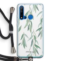 CaseCompany Branch up your life: Huawei P20 Lite (2019) Transparant Hoesje met koord