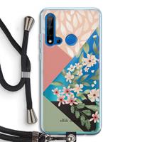 CaseCompany Sweet heaven geometrics: Huawei P20 Lite (2019) Transparant Hoesje met koord