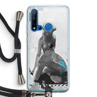 CaseCompany I will not feel a thing: Huawei P20 Lite (2019) Transparant Hoesje met koord