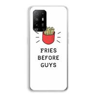 CaseCompany Fries before guys: Oppo A95 5G Transparant Hoesje