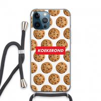 CaseCompany Koekerond: iPhone 13 Pro Max Transparant Hoesje met koord