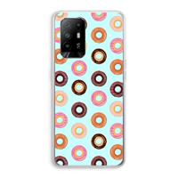 CaseCompany Donuts: Oppo A95 5G Transparant Hoesje