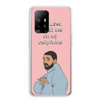 CaseCompany Hotline bling: Oppo A95 5G Transparant Hoesje