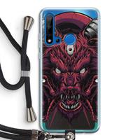 CaseCompany Hell Hound and Serpents: Huawei P20 Lite (2019) Transparant Hoesje met koord