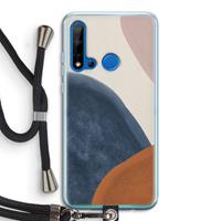 CaseCompany Geo #1: Huawei P20 Lite (2019) Transparant Hoesje met koord